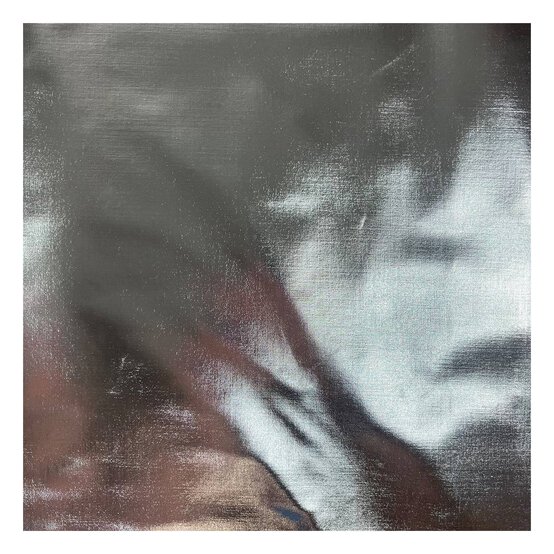 Silver Rayon Metallic Foil Fabric by the Metre image number 2