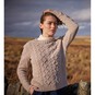 Sirdar Haworth Tweed Crew Neck Cable Jumper Pattern 10146 image number 5