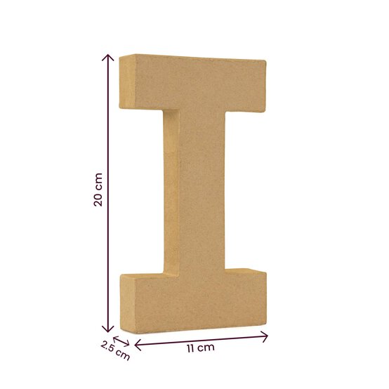 Mache Letter I 20cm image number 5