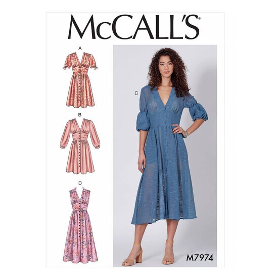 McCall&rsquo;s Women&rsquo;s Dress Sewing Pattern M7974 (6-14) image number 1