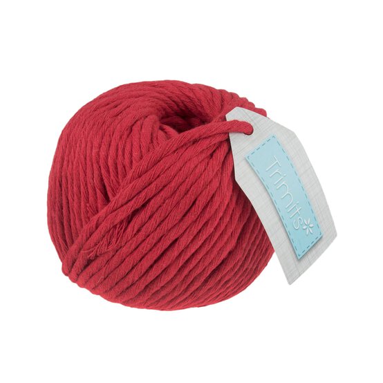 Trimits Red Macram&eacute; Cord 4mm x 50m image number 1