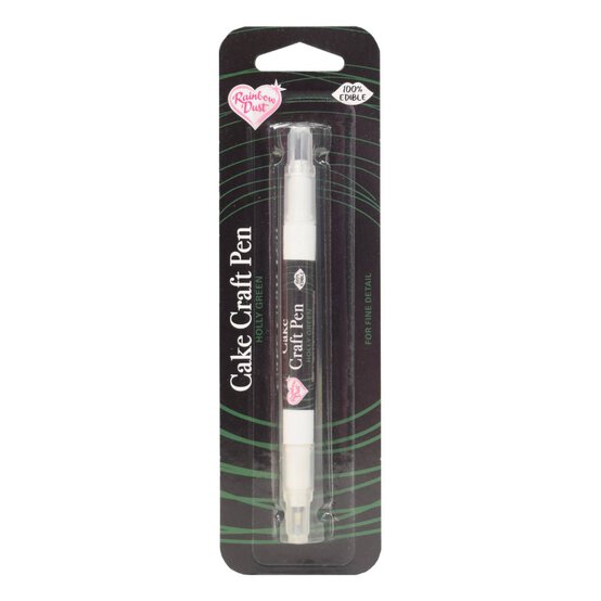 Rainbow Dust Holly Green Double-Ended Edible Food Pen image number 1
