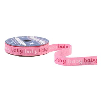 Pink Baby Grosgrain Ribbon 10mm x 5m
