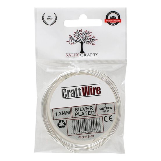 Salix 1.2mm Silver Plated Wire 3 m image number 1