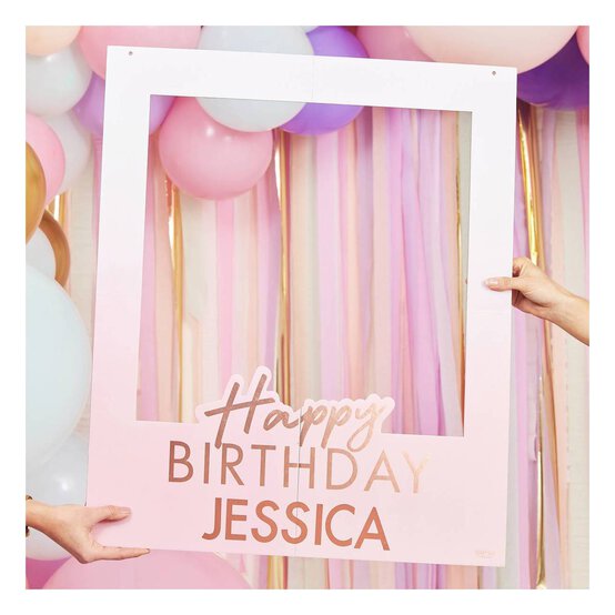 Ginger Ray Personalised Happy Birthday Frame image number 1