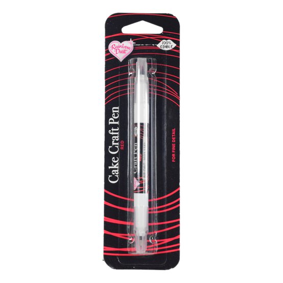 Rainbow Dust Red Double-Ended Edible Food Pen image number 1