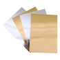 Gold and Silver Metallic Card A4 4 Pack image number 1