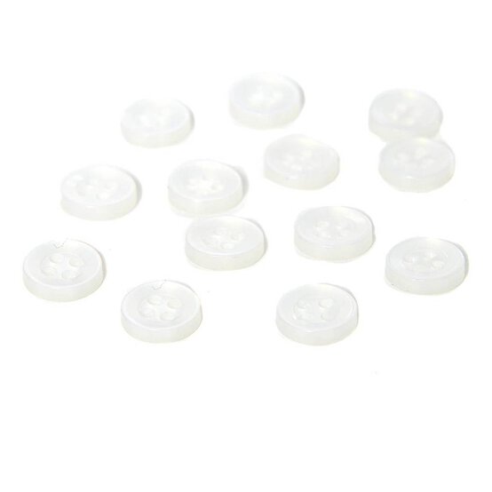 Hemline White Basic Shirt Blouse Button 13 Pack image number 1