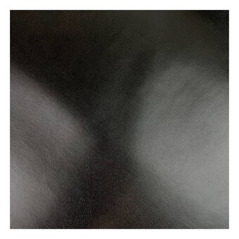 Black Leatherette Fabric by the Metre
