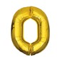 Extra Large Gold Foil Number 0 Balloon image number 1