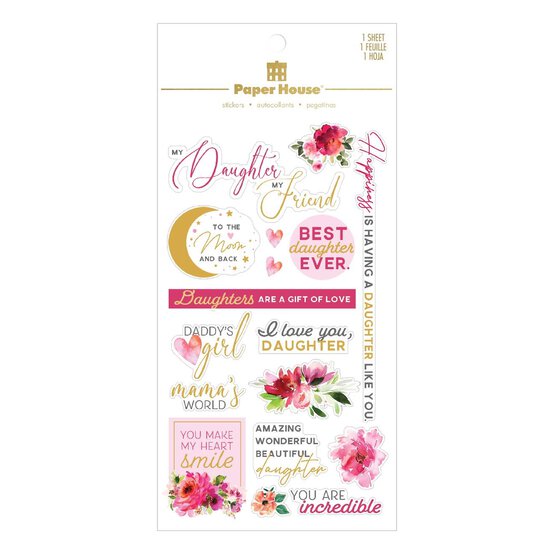 Paper House Daughter Stickers 16 Pieces image number 1