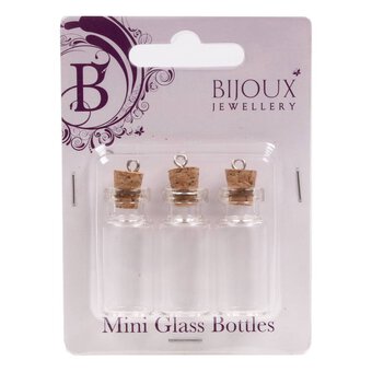Miniature Glass Bottles 3 Pack