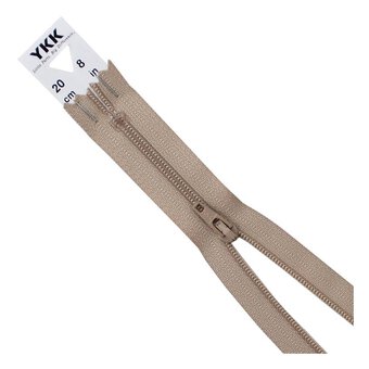 YKK Fawn Dress and Skirt Zip 20cm