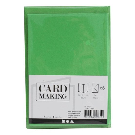 Green Cards  A6 6 Pack image number 2