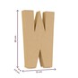 Mache Letter W 20cm image number 4