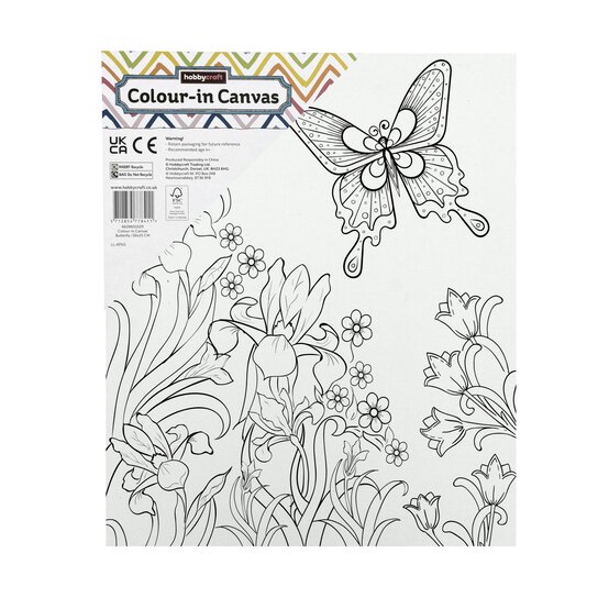 Butterfly Colour-in Canvas image number 4
