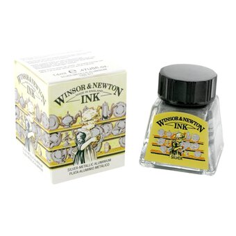Winsor & Newton Silver Drawing Ink 14ml
