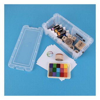 Whitefurze Allstore 1.3 Litre Clear Storage Box 