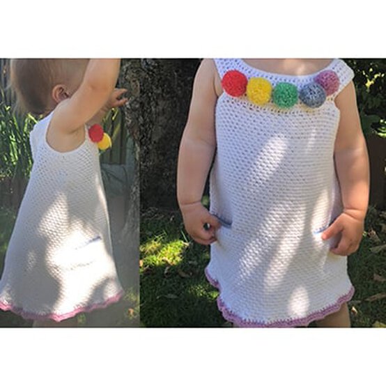 How to Crochet a Prism Pom Pom Dress image number 1