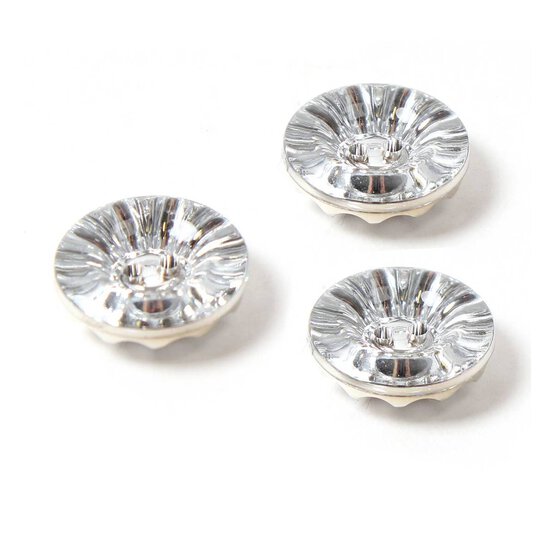 Hemline Clear Novelty Crystal Button 3 Pack image number 1