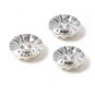 Hemline Clear Novelty Crystal Button 3 Pack image number 1
