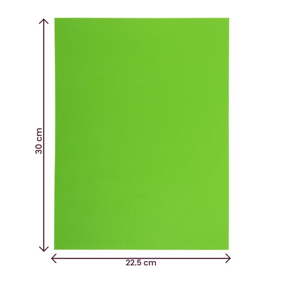 Lime EVA Foam Sheet 22.5cm x 30cm image number 4