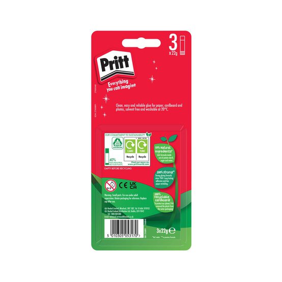 Pritt Stick 22g 3 Pack image number 6