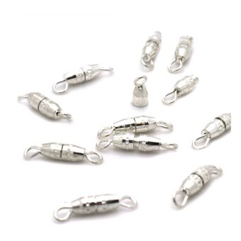Beads Unlimited Silver Clasp Finding 11mm x 3mm 20 Pack