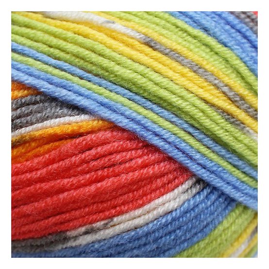 James C Brett Rainbow Multi Fairground DK Yarn 100 g image number 2