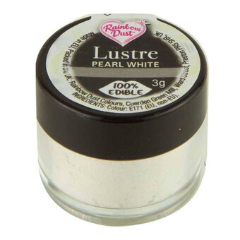 Rainbow Dust Pearl White Edible Lustre Powder 3 g