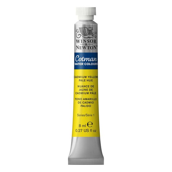 Winsor & Newton Cotman Cadmium Yellow Pale Hue Watercolour Tube 8ml (119) image number 1