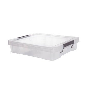 Whitefurze Allstore 9 Litre Clear Storage Box 