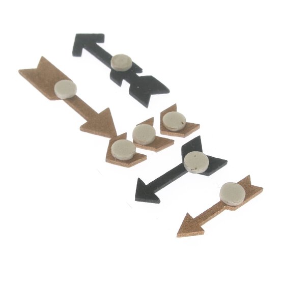 Geometric Mono Embellishments 39 Pieces  image number 1