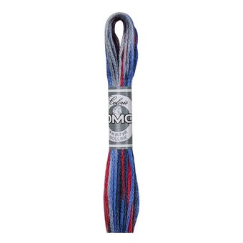 DMC Blue and Red Coloris Mouline Cotton Thread 8m (4512)
