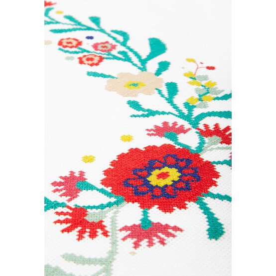 FREE PATTERN DMC Floral Frame Cross Stitch 0191 image number 4