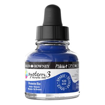 Daler-Rowney System3 Ultramarine Blue Acrylic Ink 29.5ml