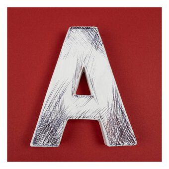 Mini Mache Letter A 10cm