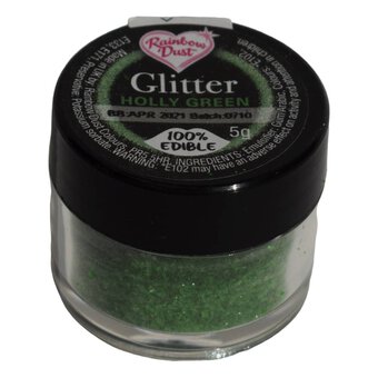 Rainbow Dust Holly Green Edible Glitter 5g