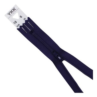 YKK Dark Purple Dress and Skirt Zip 15cm