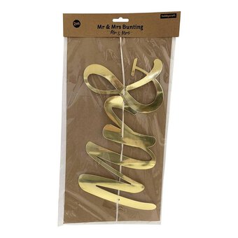 Gold Mr and Mrs Bunting 2m