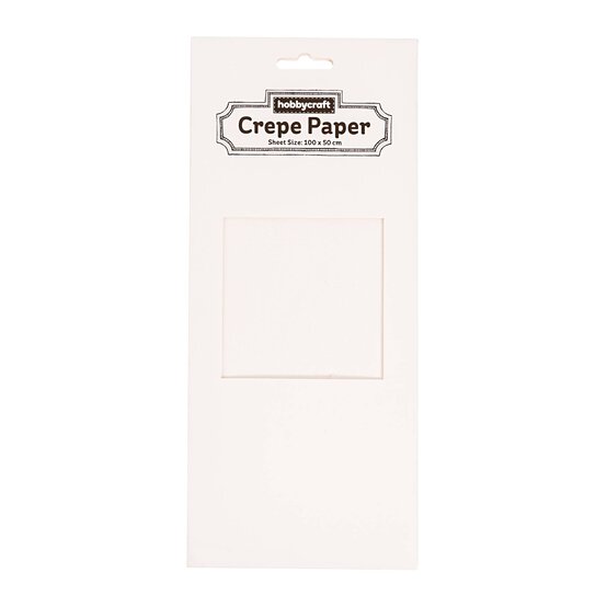 White Crepe Paper 100cm x 50cm image number 3