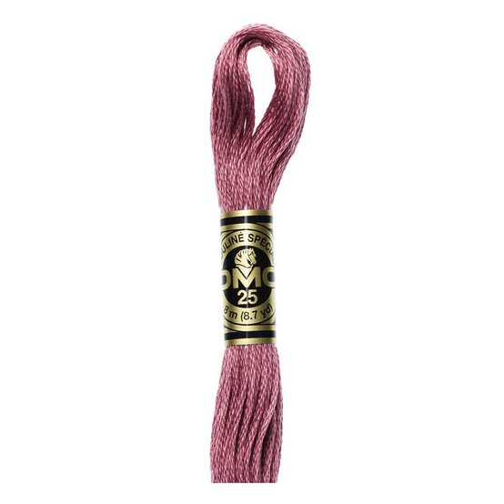DMC Pink Mouline Special 25 Cotton Thread 8m (3687) image number 1