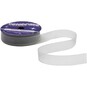 Silver Organdie Ribbon 12mm x 6m image number 3