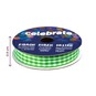 Lime Gingham Ribbon 9mm x 5m image number 4