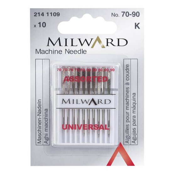 Milward 70 80 and 90 Gauge Machine Needles 10 Pack image number 1