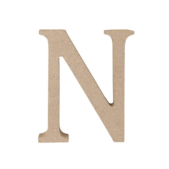 MDF Wooden Letter N 8cm image number 5
