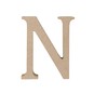 MDF Wooden Letter N 8cm image number 5