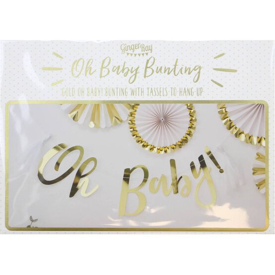 Ginger Ray Oh Baby Bunting 1.5m image number 3