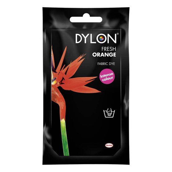 Dylon Fresh Orange Hand Wash Fabric Dye 50g image number 1