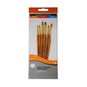 Daler-Rowney Gold Taklon Medium Synthetic Brushes 6 Pack image number 1